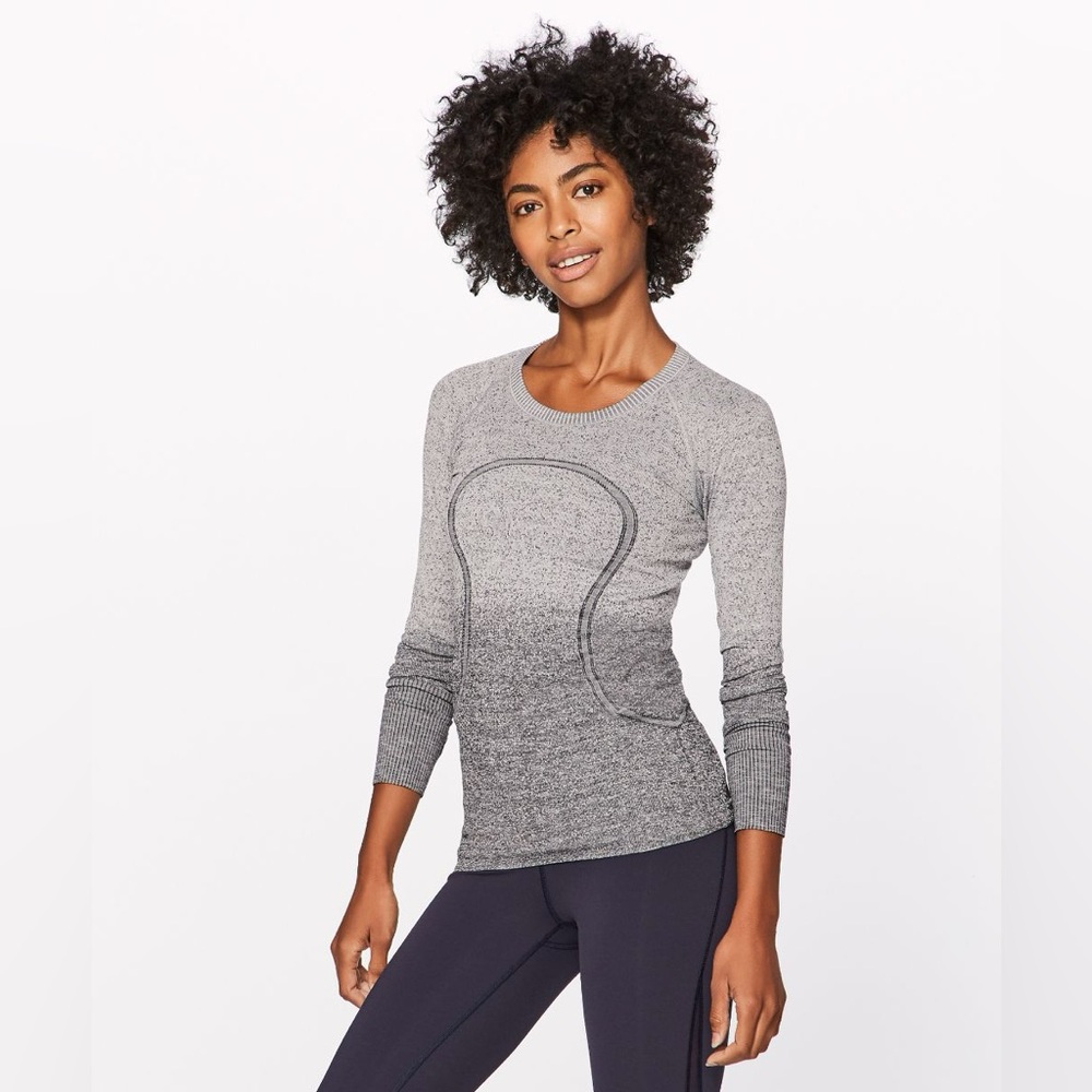 Lululemon Swiftly Tech Long Sleeve Ombré Top Size 10